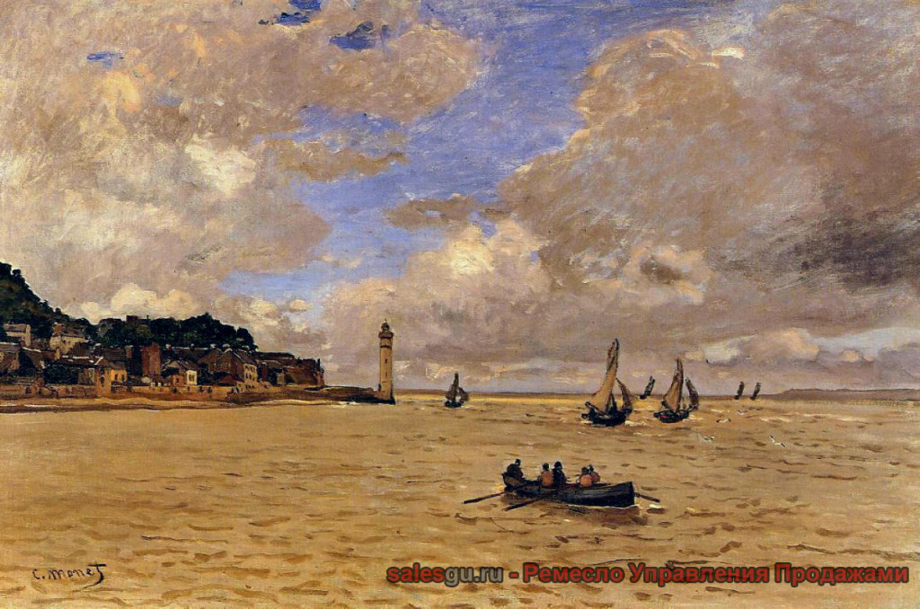Маяк у Хосписа - Моне Клод Оскар Claude Monet, (1840 - 1926) - 1864 Холст, масло. 54 x 81 см Кунстхаус, Цюрих